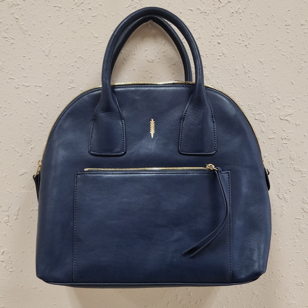 Navy Thacker purse